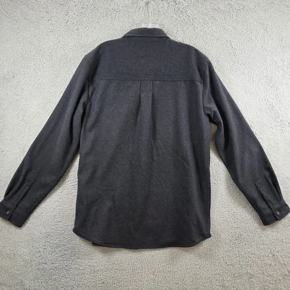 Craghoppers Fleece Jacket Men's Gray Shacket Pockets Shirt Size Medium